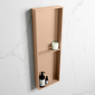 Mondiaz EASY Niche salle de bains - 149.5x8x29.5cm - à encastrer ou à monter - 2 compartiments - Rosee | Rosee SW1017028