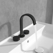Villeroy & Boch Dawn ensemble de robinet à 3 trous - noir mat SW974318