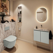 MONDIAZ TURE-DLUX 60cm toiletmeubel Greey. EDEN wastafel Glace positie rechts. Zonder kraangat. SW1103297