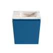 MONDIAZ TURE-DLUX Meuble de toilettes 40 cm Jeans. EDEN lavabo Frappe position droite. Avec 1 trou de robinet. SW1102799