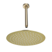FugaFlow Eccelente Acces Hoofddouche - 25cm - rond - plafondarm 20cm - Geborsteld Messing PVD (Goud) SW1468874