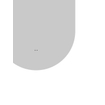 FugaFlow Eccelente Arredo Badkamerspiegel - 40x80cm - ovaal - horizontale / verticale plaatsing - indirecte LED verlichting - spiegelverwarming - infrarood SW1469331