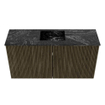 Mondiaz JOYA-DLUX 80cm meuble de salle de bains - couleur Shadow - Vasque FAYE position Milieu Sans trou de robinet couleur Lava. SW1422854
