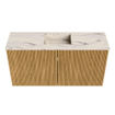 Mondiaz JOYA-DLUX 80cm toiletmeubel - kleur Oak - Wastafel FAYE positie Midden Zonder kraangat kleur Nata. SW1424007