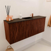 Mondiaz JOYA 100cm toiletmeubel - kleur Ruby - Wastafel FAYE positie Midden 1 kraangat kleur Urban. SW1421829