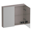 BRAUER Impress armoire de toilette - 80x70x15cm - sans éclairage - 2 portes miroir double face - Timber Greige SW1199066