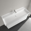 Villeroy & Boch Collaro lavabo à poser sur meuble - 120x47cm - avec trop-plein 1 trou de robinet CeramicPlus blanc SW358341