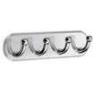 Smedbo Beslagsboden Porte-serviettes - 19.2x4.8cm - auto-adhésif - Alliage de zinc Acier inoxydable poli SW421723