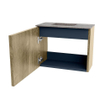 Mondiaz JOYA-DLUX 50cm toiletmeubel - kleur Dusk - Wastafel FAYE positie Links 1 kraangat kleur Oza. SW1425960