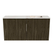 Mondiaz JOYA-DLUX 80cm toiletmeubel - kleur Shadow - Wastafel FAYE positie Rechts 1 kraangat kleur Frappe. SW1422673