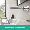 Hansgrohe Finoris afbouwset voor inbouw wastafelmengkraan 1- hendel Chroom SW651162