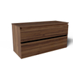 Saniclass Prime Vita Badkamermeubelset - 120x46x60cm - topblad - zonder kraangat - 2 lades - noten SW1439461