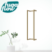 FugaFlow Eccelente Sobrado Porte-serviettes - 95x25x20cm - Laiton brossé SW1123809