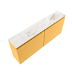 MONDIAZ TURE-DLUX Meuble toilette - 120cm - Ocher - EDEN - vasque Frappe - position droite - 1 trou de robinet SW1102910