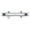 GROHE Precision Flow Ensemble de douche - robinet de douche thermostatique - avec ensemble barre de douche - 60cm - douchette à main ronde - 1 jet - flexible de douche lisse - chromé SW1028113