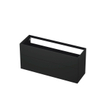 INK Wastafelonderkast - 140x45x65cm - 2 lades - push to open - met rechte opdekfronten - MDF lak - Antraciet mat SW352520