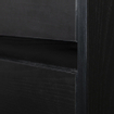 BRAUER Nexxt meuble sous lavabo Black Wood 80cm avec lavabo Empoli SW358012