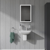 Duravit ME by Starck lave-mains 45x32cm avec 1 trou de robinet avec trop-plein avec WonderGliss blanc SW84162