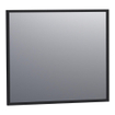 BRAUER Onyx spiegel - 80x70cm - rechthoekig - zwart geborsteld frame SHOWROOMMODEL SHOW26448