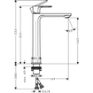 Hansgrohe Rebris E 1-gats highriser wastafelkraan 240 coolstart chroom SW796567