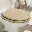 Tiger Steigerhout Abattant WC avec softclose FSC 37.5x5.5x45.5cm MDF bois d'échafaudage SW25339