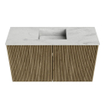 Mondiaz JOYA-DLUX 70cm toiletmeubel - kleur Dusk - Wastafel FAYE positie Midden Zonder kraangat kleur Opalo. SW1423318
