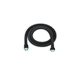 Fortifura Calvi Ensemble de douche barre curseur avec douchette stick, flexible en métal et robinet de douche Noir mat SW811924