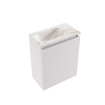 MONDIAZ TURE-DLUX Meuble toilette - 40cm - Cale - EDEN - vasque Frappe - position gauche - sans trou de robinet SW1102672
