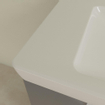 Villeroy & Boch Subway 2.0 lavabo-meuble - 130x47cm - avec 2 trous de robinet avec trop-plein blanc 1024052