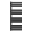 Belrad Radiateur sèche-serviettes - gauche - raccordement/combinaison - 1200x500 mm - noir SW1152680