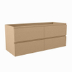 Mondiaz HAY wastafelonderkast - 120x45x50cm - 4 lades - uitsparing links en rechts - softclose - Oro SW1015975