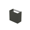 INK Contra/Enter Fonteinkast - 40x22x40cm - 1 deur - push to open of tbv grepen - links/rechtsdraaiend MDF lak - Mat beton groen SW693093
