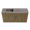 Mondiaz JOYA-DLUX Meuble de toilette 80cm - couleur Dusk - Vasque FAYE position Gauche 1 trou de robinet couleur Oza SW1425976