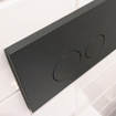 FugaFlow Bedieningsplaat - bedieningspaneel voor Geberit UP320 inbouwreservoir - dualflush - ronde knoppen - kunststof mat antraciet - SW1164767
