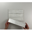 Terravito Dalmira carreau mural - 7.5x30cm - Rectangulaire - 8.6mm - Blanc SW159352