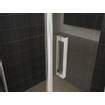 Wiesbaden Shower Porte pivotante avec paroi 90x90x200cm chrome verre 8mm NANO SW10424