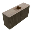 Mondiaz JOYA-DLUX Meuble de salle de bains - 80cm - couleur Shadow - Vasque FAYE position Milieu Sans trou de robinet couleur Saba SW1425119