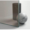 Nemo Stock Inloopdouche -140x200cm - 8mm glas - kleur profiel: mat witgoud - kleur glas: transparant brons net structuur SW862940