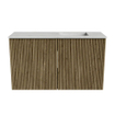 Mondiaz JOYA-DLUX 70cm meuble de salle de bains WC - couleur Dusk - Vasque FAYE position Droite Sans trou de robinet couleur Opalo. SW1423304