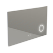 Thebalux Type H spiegel 120x70cm Rechthoek met verlichting en spiegelverwarming incl vergrotende spiegel led aluminium SW716319