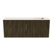 Mondiaz JOYA-DLUX 100cm meuble de salle de bains - couleur Shadow - Vasque FAYE position Droite Sans trou de robinet couleur Meli. SW1424891