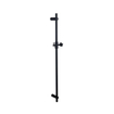 Fortifura Calvi Ensemble de douche pluie encastrable - thermostatique - bras mural - pommeau 25cm - barre curseur - douchette stick - flexible en métal - Noir mat SW1233185