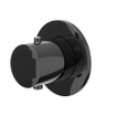 IVY Bond Partie apparente - pour mitigeur thermostatique encastré - Symmetry - rosace ronde - Noir chrome PVD SW1031023