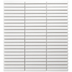 La Mosaic Factory Sevilla carreau mosaïque - 28,2x30,8cm - carrelage mural et de sol - Rectangulaire - Porcelaine Blanc Mat SW523996
