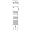 Plieger Florian Nxt designradiator dubbel horizontaal 1710x600mm 1366W pergamon 7255151