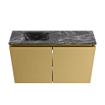 MONDIAZ TURE-DLUX Meuble toilette - 80cm - Oro - EDEN - vasque Lava - position gauche - sans trou de robinet SW1103910