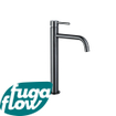 FugaFlow Eccelente Sobrado Badkamer Slim Wastafelkraan - 32.6cm - verhoogd - opbouw - gunmetal PVD SW1123318