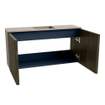 Mondiaz JOYA-DLUX Meuble de salle de bains 80cm - couleur Shadow - Vasque FAYE position Milieu Sans trou de robinet couleur Arena SW1424818