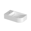 INK Trevi Fontein - 40x22x10cm - 1 kraangat - rechts afgerond - porselein - glans wit SW1406222