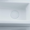 FugaFlow Efficiente Pietra Ensemble de fontaine - 37,5x18,5x9cm - céramique - trou de robinet à gauche - robinet de fontaine blanc mat - bouchon de vidange - siphon abaissé - Blanc brillant SW1442304